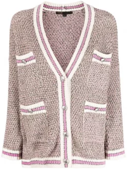 ( Neue Saison ) Maje Fuchsia Cardigan Mit V-Ausschnitt Damen