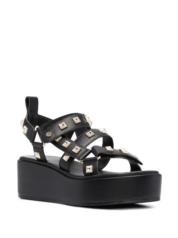 ( Neue Saison ) Maje Verzierte Plateau-Sandalen Damen 4 ( Neue Saison ) Maje Verzierte Plateau-Sandalen Damen - Image 2