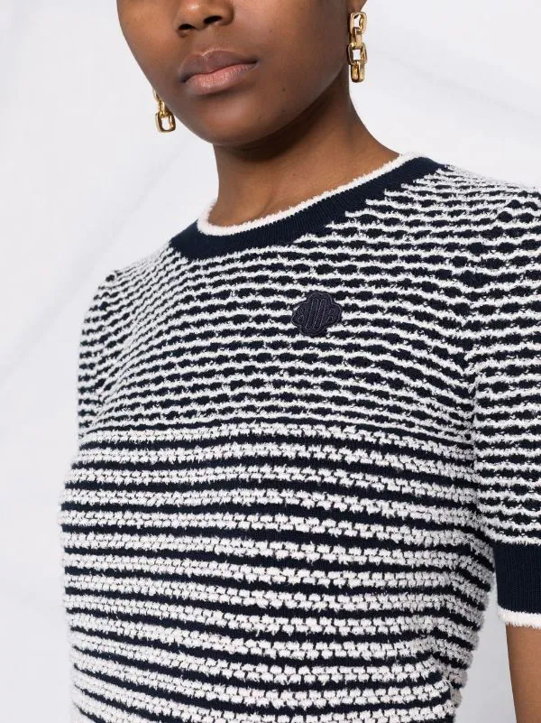 ( Neue Saison ) Maje Gestreiftes Strickoberteil Damen 5 ( Neue Saison ) Maje Gestreiftes Strickoberteil Damen - Image 3