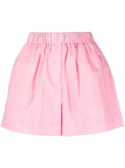 ( Neue Saison ) Maje Bestickte Shorts Pink