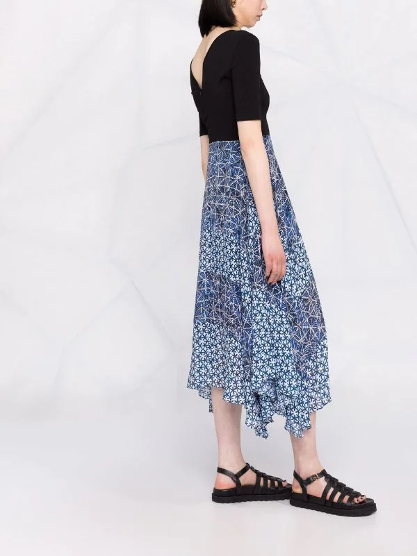 ( Neue Saison ) Maje INDIGO Kleid Mit Print Damen 8 ( Neue Saison ) Maje INDIGO Kleid Mit Print Damen - Image 6