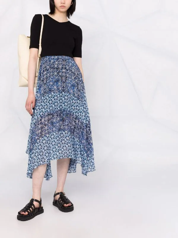 ( Neue Saison ) Maje INDIGO Kleid Mit Print Damen 4 ( Neue Saison ) Maje INDIGO Kleid Mit Print Damen - Image 2