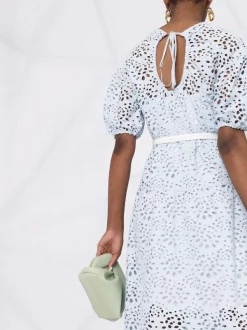 ( Neue Saison ) Maje Midikleid Mit Gürtel BLUE SKY -Maje Verkäufe 2024 18034121 38223437 600