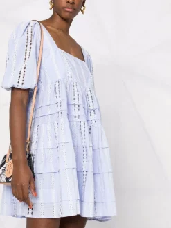 ( Neue Saison ) Maje BLUE SKY Kleid Mit Eckigem Kragen Damen -Maje Verkäufe 2024 18034126 38209347 600