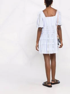 ( Neue Saison ) Maje BLUE SKY Kleid Mit Eckigem Kragen Damen -Maje Verkäufe 2024 18034126 38210264 600