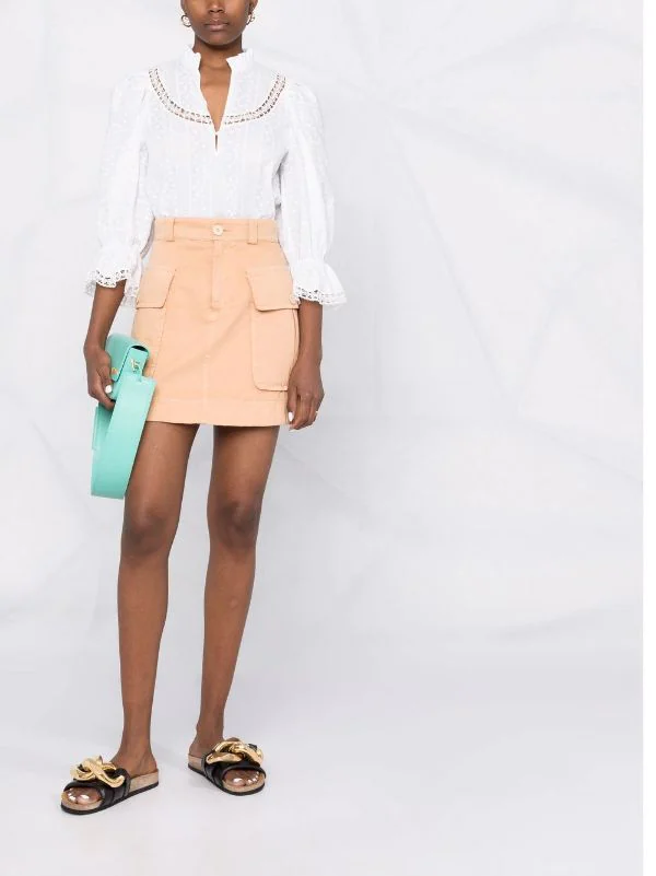 ( Neue Saison ) Maje Blumige Bluse 10 WHITE 4 ( Neue Saison ) Maje Blumige Bluse 10 WHITE - Image 2