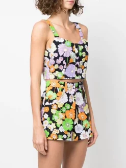 ( Neue Saison ) Maje Cropped-Top Mit Blumen-Print Black Flower Power -Maje Verkäufe 2024 18034129 38977027 600