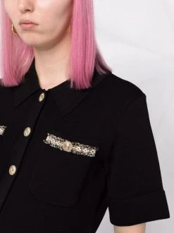 ( Neue Saison ) Maje Black Verziertes Hemd Damen -Maje Verkäufe 2024 18034130 38207647 600