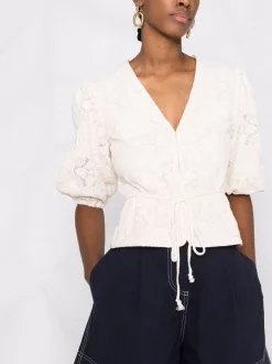 ( Neue Saison ) Maje Ecru Oberteil Mit Pailletten Damen -Maje Verkäufe 2024 18034132 38209779 600