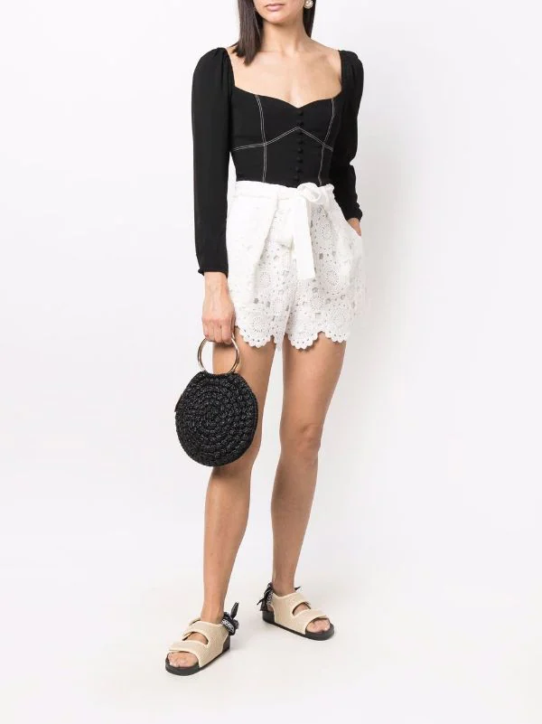 ( Neue Saison ) Maje Shorts Mit Spitze Damen 4 ( Neue Saison ) Maje Shorts Mit Spitze Damen - Image 2