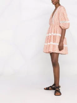 ( Neue Saison ) Maje Florales Kleid Mit Puffärmeln Pink Daisy -Maje Verkäufe 2024 18034160 38223487 600