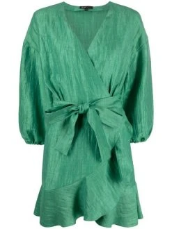 ( Neue Saison ) Maje Wickelkleid Mit Rüschen Damen