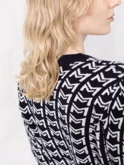 ( Neue Saison ) Maje 0103 NAVY Cardigan Mit Monogramm Damen -Maje Verkäufe 2024 18034163 38221821 600