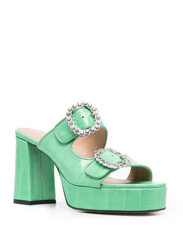 ( Neue Saison ) Maje Sandalen Mit Kroko-Effekt JADE 4 ( Neue Saison ) Maje Sandalen Mit Kroko-Effekt JADE - Image 2