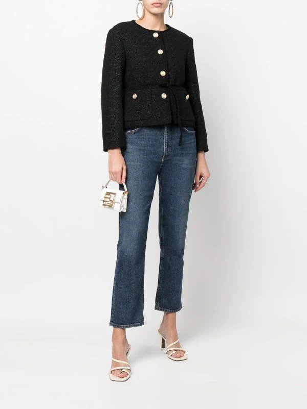 ( Positively Conscious ) Maje Schmale Tweed-Jacke Damen 4 ( Positively Conscious ) Maje Schmale Tweed-Jacke Damen - Image 2