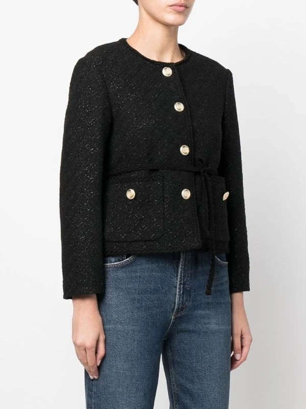 ( Positively Conscious ) Maje Schmale Tweed-Jacke Damen 5 ( Positively Conscious ) Maje Schmale Tweed-Jacke Damen - Image 3