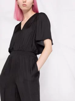 ( Permanente Kollektion ) Maje Jumpsuit Mit Drapierten Ärmeln Black 12 ( Permanente Kollektion ) Maje Jumpsuit Mit Drapierten Ärmeln Black -Maje Verkäufe 2024 18034181 38210323 600