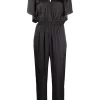 ( Permanente Kollektion ) Maje Jumpsuit Mit Drapierten Ärmeln Black -Maje Verkäufe 2024 18034181 38211429 600