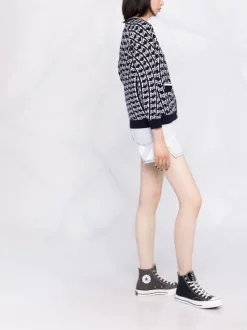 ( Neue Saison ) Maje Cardigan Mit Monogramm Navy -Maje Verkäufe 2024 18034188 38221578 600