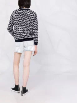 ( Neue Saison ) Maje Cardigan Mit Monogramm Navy -Maje Verkäufe 2024 18034188 38223641 600