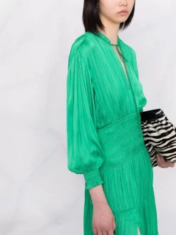 ( Neue Saison ) Maje Green Kleid Mit Gesmokter Taille Damen 10 ( Neue Saison ) Maje Green Kleid Mit Gesmokter Taille Damen -Maje Verkäufe 2024 18034189 38224258 600