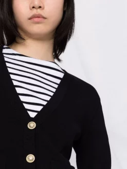 ( Neue Saison ) Maje Black Cardigan Mit V-Ausschnitt Damen -Maje Verkäufe 2024 18034192 38202379 600