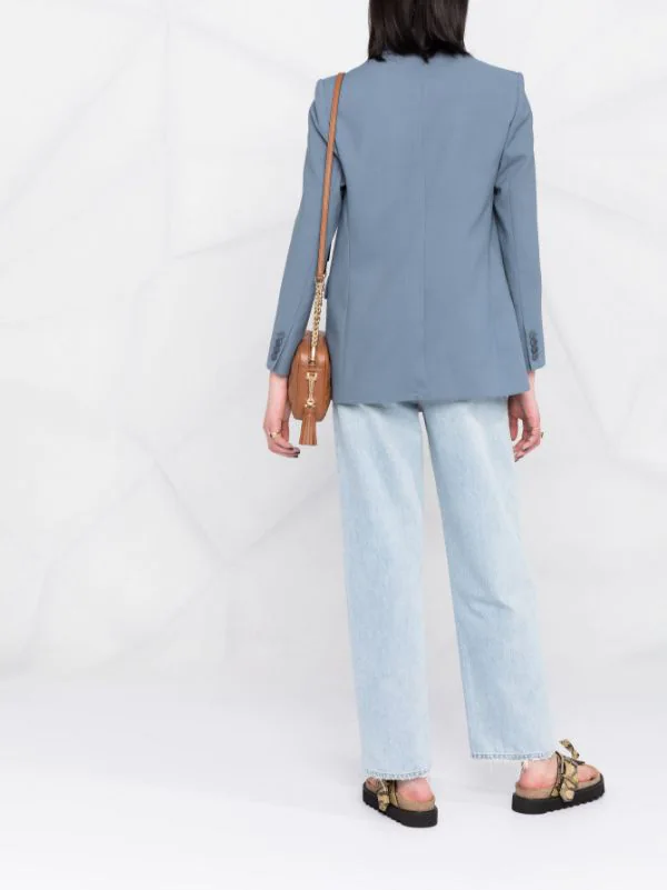 ( Neue Saison ) Maje BLEU ACIER Doppelreihiger Blazer Damen 8 ( Neue Saison ) Maje BLEU ACIER Doppelreihiger Blazer Damen - Image 6