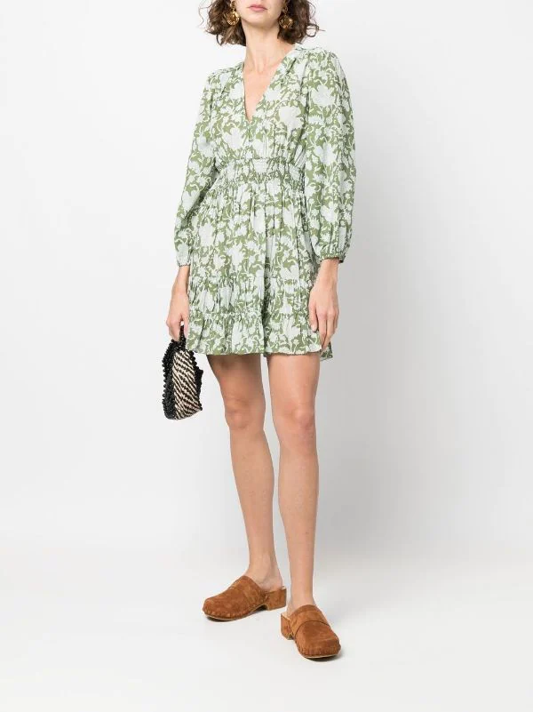 ( Neue Saison ) Maje Kleid Mit Blumen-Print Damen 4 ( Neue Saison ) Maje Kleid Mit Blumen-Print Damen - Image 2