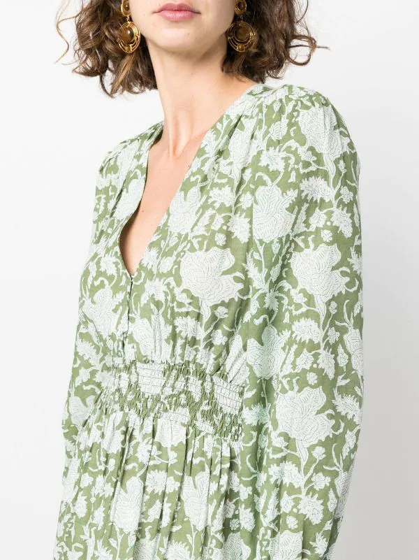 ( Neue Saison ) Maje Kleid Mit Blumen-Print Damen 7 ( Neue Saison ) Maje Kleid Mit Blumen-Print Damen - Image 5