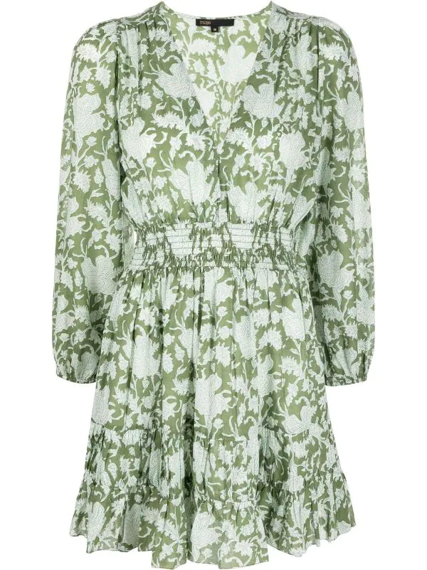 ( Neue Saison ) Maje Kleid Mit Blumen-Print Damen 3 ( Neue Saison ) Maje Kleid Mit Blumen-Print Damen