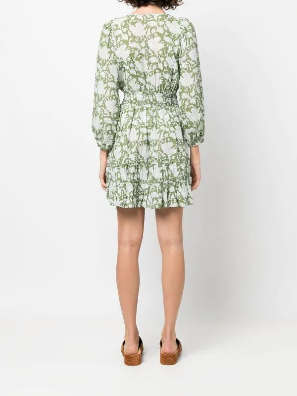 ( Neue Saison ) Maje Kleid Mit Blumen-Print Damen 6 ( Neue Saison ) Maje Kleid Mit Blumen-Print Damen - Image 4