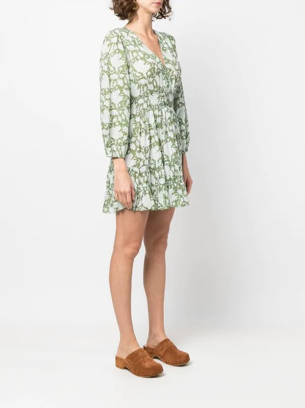 ( Neue Saison ) Maje Kleid Mit Blumen-Print Damen 5 ( Neue Saison ) Maje Kleid Mit Blumen-Print Damen - Image 3