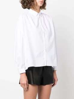 ( Neue Saison ) Maje Cigale Hemd Mit Puffärmeln BLANC -Maje Verkäufe 2024 18045238 39849058 600