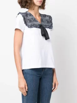 ( Neue Saison ) Maje BLANC Tipel T-Shirt Damen -Maje Verkäufe 2024 18121870 39847023 600