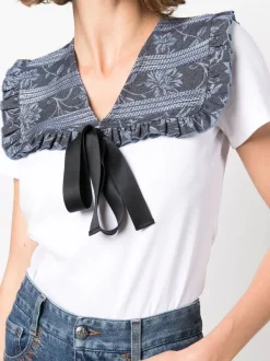 ( Neue Saison ) Maje BLANC Tipel T-Shirt Damen -Maje Verkäufe 2024 18121870 39847025 600