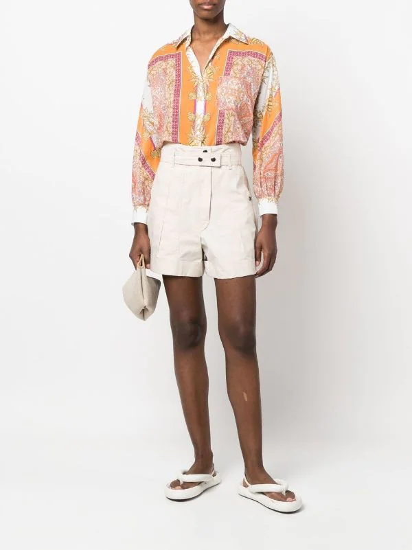 Maje Foulard Coquillage Hemd Mit Muschel-Print Damen 4 Maje Foulard Coquillage Hemd Mit Muschel-Print Damen - Image 2