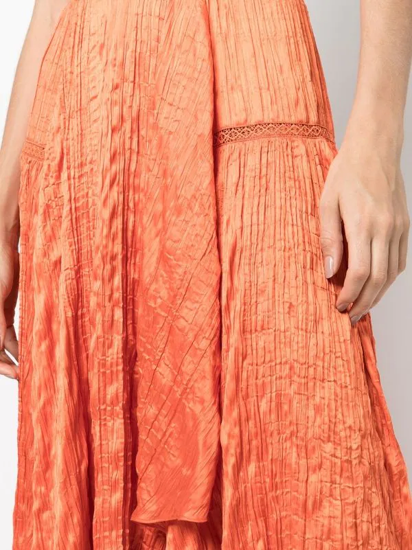 Maje Japra Rock Aus Satin Orange 7 Maje Japra Rock Aus Satin Orange - Image 5