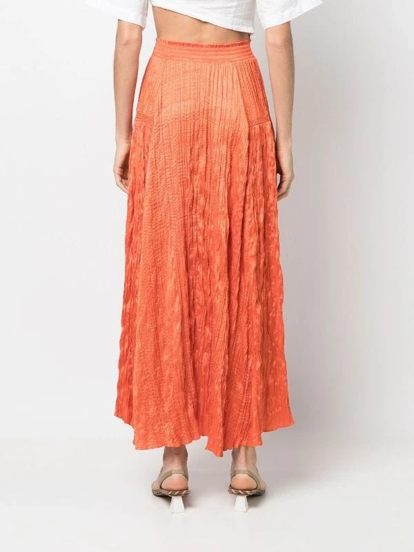 Maje Japra Rock Aus Satin Orange 6 Maje Japra Rock Aus Satin Orange - Image 4