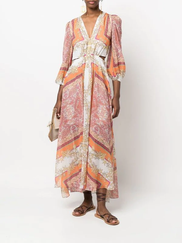 Maje Kleid Mit Grafischem Print Foulard Coquillage 4 Maje Kleid Mit Grafischem Print Foulard Coquillage - Image 2