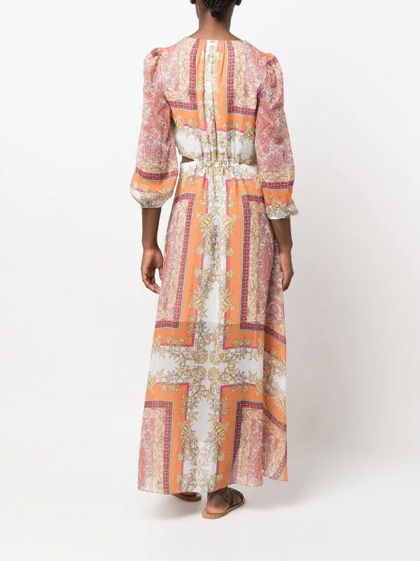 Maje Kleid Mit Grafischem Print Foulard Coquillage 6 Maje Kleid Mit Grafischem Print Foulard Coquillage - Image 4