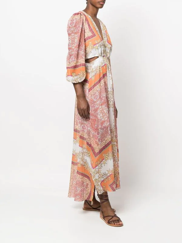 Maje Kleid Mit Grafischem Print Foulard Coquillage 5 Maje Kleid Mit Grafischem Print Foulard Coquillage - Image 3