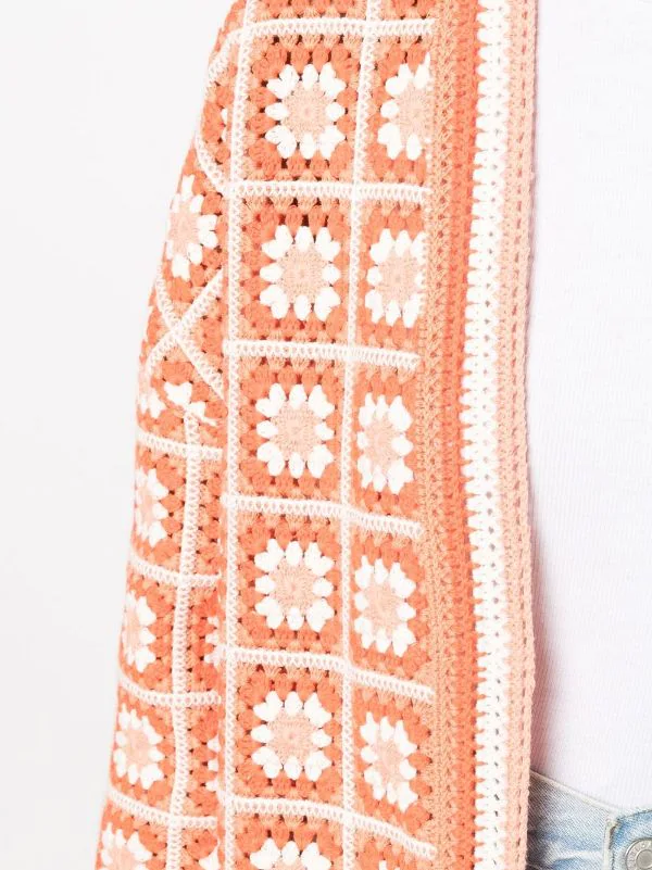 Maje Orange Strickmantel Mit Patches Damen 7 Maje Orange Strickmantel Mit Patches Damen - Image 5