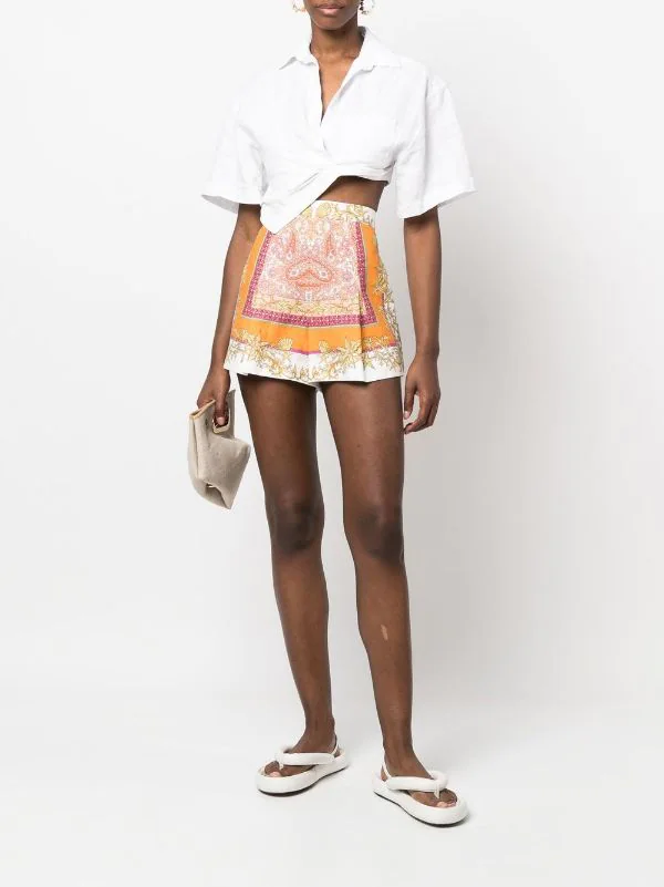 Maje Foulard Coquillage Shorts Mit Grafischem Print Damen 4 Maje Foulard Coquillage Shorts Mit Grafischem Print Damen - Image 2